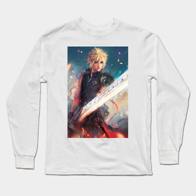 Impressive Fantasy Soldier Long Sleeve T-Shirt by SkyfrNight